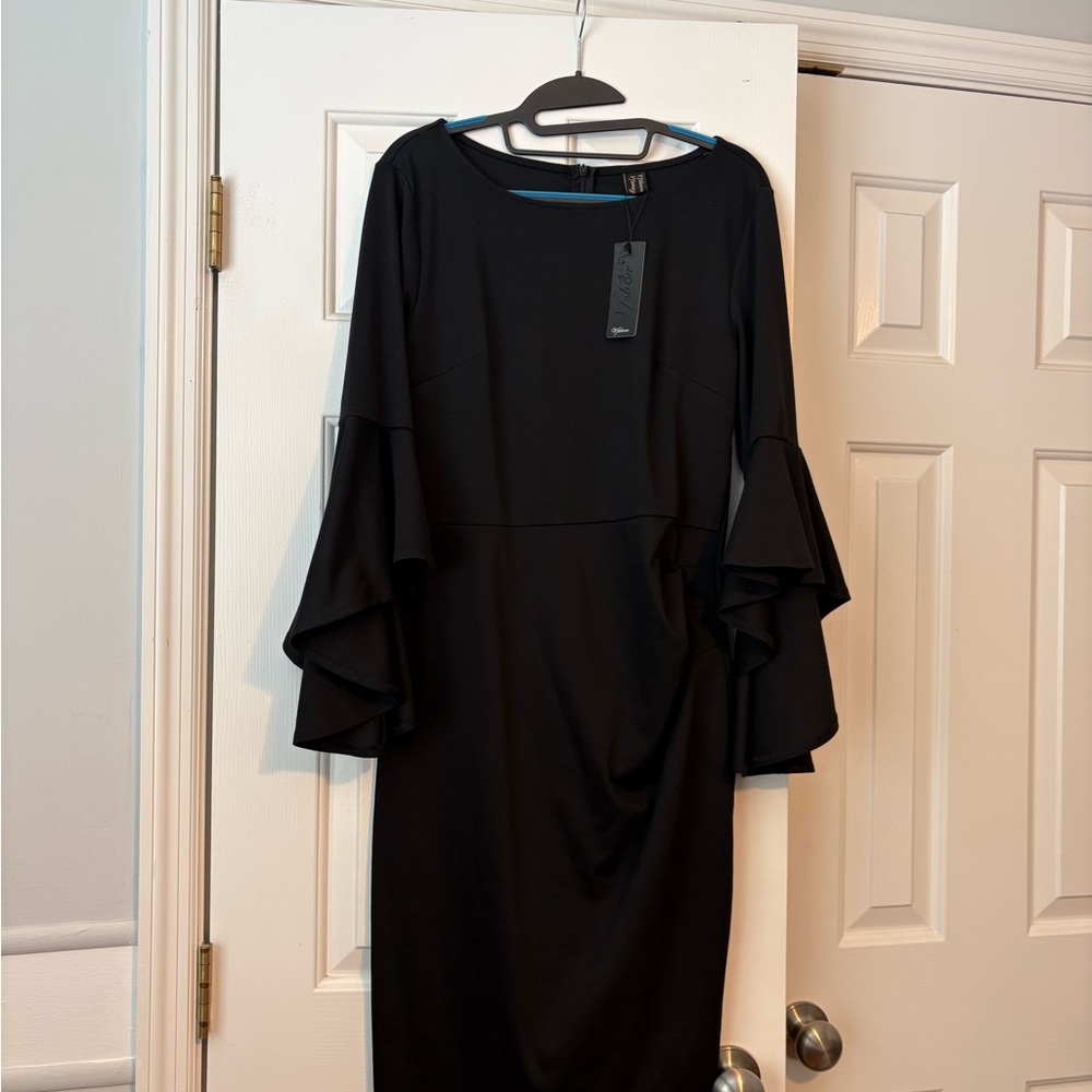 Elegant Black Long Sleeve Dress